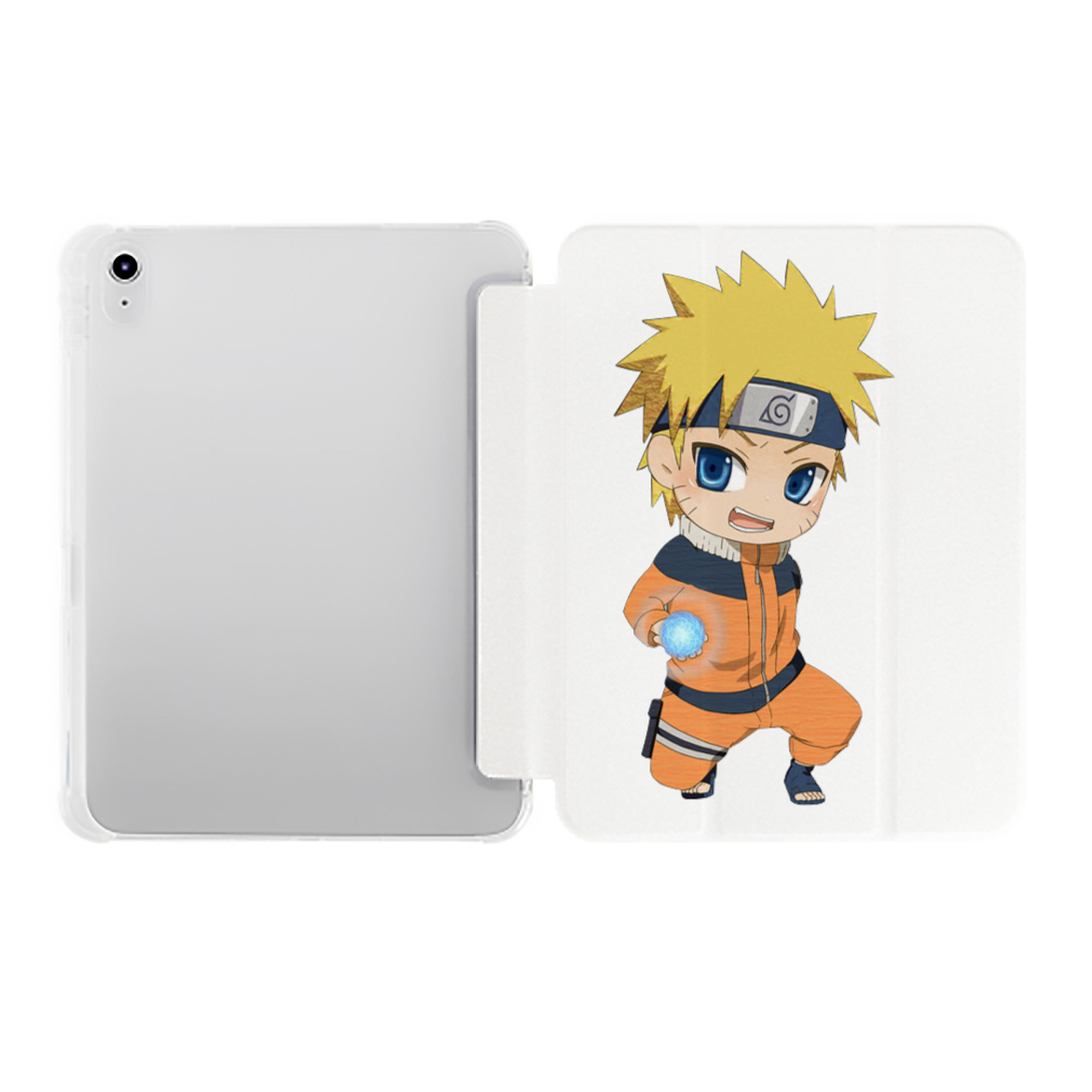 （画像用） NARUTO -ナルト- うずまき ナルト Uzumaki Naruto IPad ケース ペン収納付き 三つ折りスタンド PUレザー×シリコン 対応機種9.5/10.5/10.9インチ